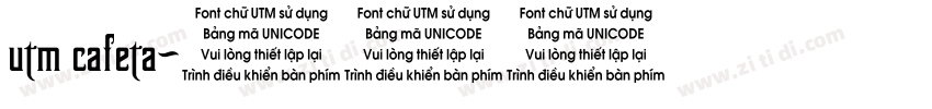 utm cafeta字体转换